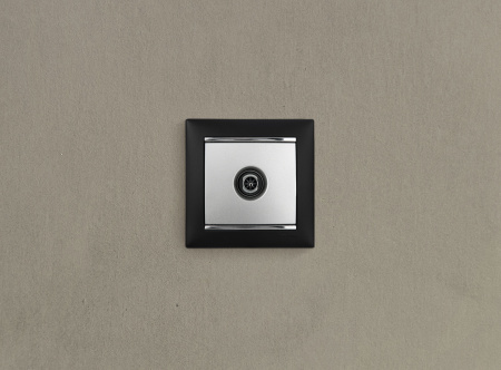 VALENA Розетка телевизионная ТV звезда в рамку 2400мГц 1.5дБ алюминий Legrand/Daccord 770129