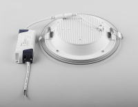 Светильник светодиодный ДВО-18w 4000K 1120Лм со стеклом белый FERON AL2110 29626