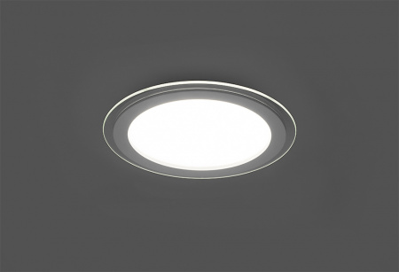 Светильник светодиодный ДВО-18w 4000K 1120Лм со стеклом белый FERON AL2110 29626