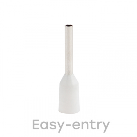 Наконечник НШвИ 0.5-8 белый (1уп - 50шт) EKF nhvi-0.5-8