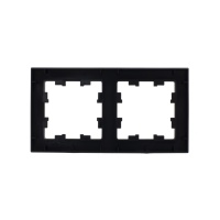 Рамка двухпостовая ATLASDESIGN универсальная карбон Systeme Electric ATN001002