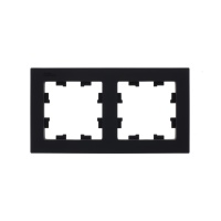 Рамка двухпостовая ATLASDESIGN универсальная карбон Systeme Electric ATN001002