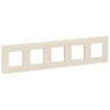 Рамка UNICA STUDIO пятипостовая бежевый Schneider Electric NU201044