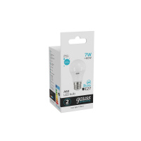 Лампа светодиодная LED 7 Вт 540 лм 4100К AC180-240В E27 А60 (груша) нейтральный Elementary GAUSS 23227A