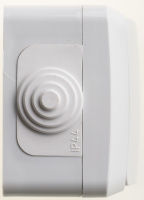 ЭТЮД Переключатель одноклавишный наружный IP44 серый Systeme Electric BA10-046C