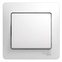 Выключатель одноклавишный, в сборе, белый 1 Systeme Electric GSL000112
