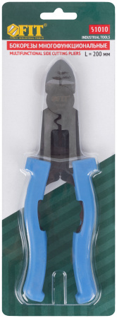 Бокорезы многофункциональные (снятие изоляции, пресс-клещи) 200мм FIT 51010
