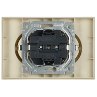 BRITE Розетка двойная с заземлением без защитных шторок 16А в сборе РС12-3-БрКр бежевый IEK BR-R21-16-K10-F