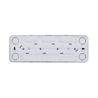 BLANCA Розетка наружная 4-я без заземления без шторок с изолирующей пластиной, 16А, 250В, белый Systeme Electric BLNRA000411