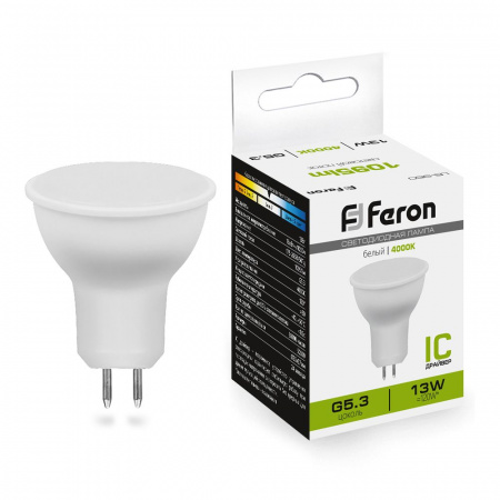 LB-960 38189 Лампа светодиодная LED 13вт 230в G5.3 белый FERON 