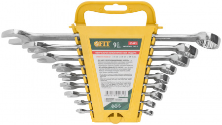 63443 Ключи комбинированные в пластиковом держателе ''Модерн'', набор 9 шт (6-22 мм) FIT 