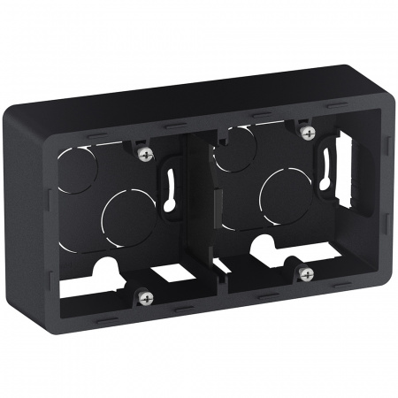 Коробка накладного монтажа 2 поста INSPIRIA антрацит Legrand/Daccord 673993