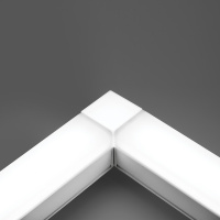 Светильник светодиодный ДПО-24вт 4000К 2400Лм линейный рассеиватель матовый в алюминиевом корпусе белый FERON AL4020 41227