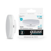 Лампа светодиодная LED 11 Вт 830 лм 4100К AC180-240В GX53 таблетка нейтральный  Elementary Gauss GAUSS 83821