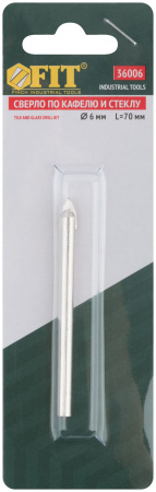 Сверло по кафелю 6 мм FIT 36006