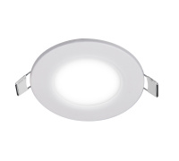 Светильник светодиодный ДВО-3w 6500K  200 Лм IP40 WH d80мм встраиваемый круг JazzWay 5008441a