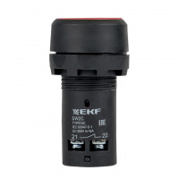 Кнопка SW2C-11 с фиксацией красная NO+NC PROxima EKF sw2c-11f-r