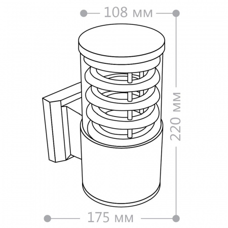DH0801 Светильник НБУ-60w вверх Е27 IP54 черный FERON  06300