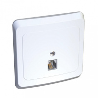 ЭТЮД Розетка телефонная 1хRJ11 скрытая белая Systeme Electric TELC-001B