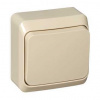 BA10-004K ЭТЮД Переключатель одноклавишный наружный бежевый сх.6 Systeme Electric 