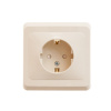 ЭТЮД Розетка скрытая с заземлением со шторками бежевая Systeme Electric PC16-004K