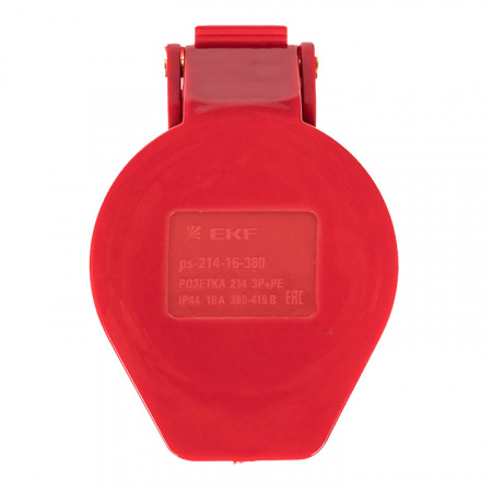 Розетка кабельная 16А 3Р+Е IP44 переносная 380В EKF ps-214-16-380