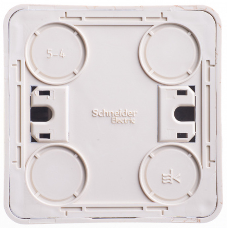 ЭТЮД Выключатель двухклавишный наружный с подсветкой Сосна Systeme Electric BA10-006D