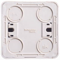 ЭТЮД Выключатель двухклавишный наружный с подсветкой Сосна Systeme Electric BA10-006D