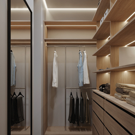 LS612 41448 Лента светодиодная LEDх120/м 5м 9.6w/m 12в белый FERON 