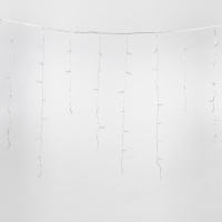 Бахрома светодиодная с эффектом мерцания 2м Соединяемая 100 светодиодов Разноцветный свет Провод прозрачный ULD-B2007-100/TTK MULTI IP44 Uniel UL-00007208