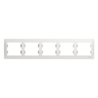 GLOSSA PRO 5-постовая РАМКА. горизонтальная. БЕЛЫЙ Systeme Electric GSL000105RU