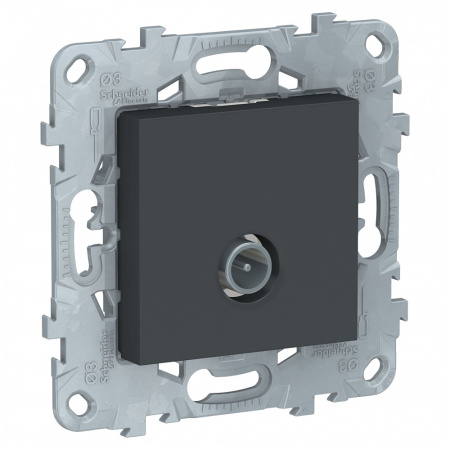 NU546254 Розетка UNICA NEW TV одиночная антрацит Schneider Electric 