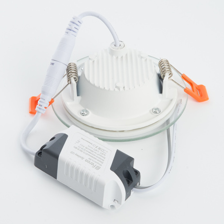 AL2110 27850 Светильник светодиодный ДВО-6w 4000K 480Лм со стеклом белый FERON 