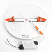 Светильник светодиодный ДВО-26w 6400К 2600Лм slim белый с регулируемым монтажным диаметром (до 170мм) FERON AL509 41214