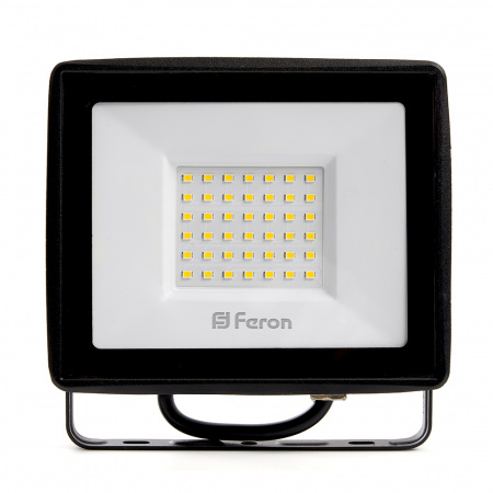 LL-921 32102 Прожектор светодиодный ДО-50w 6400К 4000Лм IP65 черный FERON 