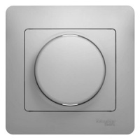 GLOSSA Диммер поворотный в сборе 300Вт алюминий Systeme Electric GSL000334