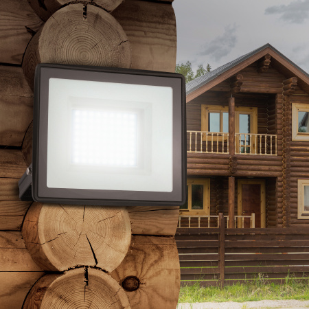 Б0052026 Прожектор светодиодный уличный LPR-023-0-65K-100 100Вт 6500K 8000Лм 185х176х37 ЭРА 