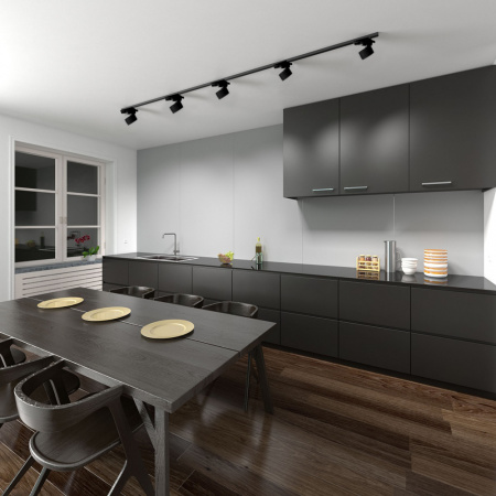 Светильник трековый на шинопровод ДПО-15w GX53 без лампы IP40 белый FERON AL159 41366