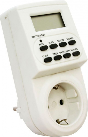 Розетка с таймером (недельная) электронная IP20 16А 3500W FERON ТМ22 23205