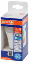 Лампа светодиодная LED 15Вт Е27 6500К 1521Лм груша 220В (замена 150Вт) OSRAM LEDVANCE 4099854186219