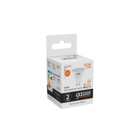 Лампа светодиодная LED 5.5 Вт 430 лм 3000К AC180-240В GU10 софит MR16 теплая  Elementary Gauss GAUSS 13616