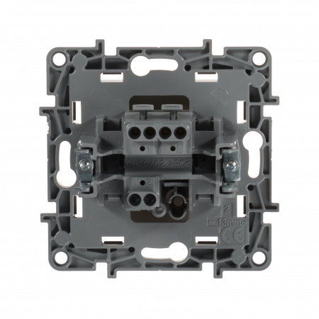 672301 Выключатель одноклавишный, слоновая кость безвинтовые зажимы 10АХ Legrand/Daccord 