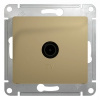 GLOSSA Розетка телевизионная TV одиночная в рамку 1дБ титан Systeme Electric GSL000491