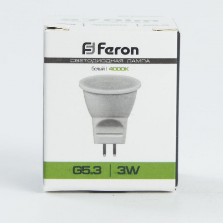 Лампа светодиодная LED 3вт 230в G5.3 MR11 белый FERON LB-271 25552