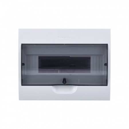 EZ9E112S2SRU Щит распределительный навесной белый City9 (ЩРн-П-12) дверь прозрачная на 12 модулей IP40 Systeme Electric 