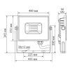 Прожектор светодиодный ДО-250w 6400К 23750Лм IP65 черный FERON LL-925 29500