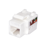 Keystone Jack 8P8C (RJ-45), UTP, Cat.5e. инструментальная заделка, белый SUPRLAN 10-0313