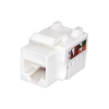 Keystone Jack 8P8C (RJ-45), UTP, Cat.5e. инструментальная заделка, белый SUPRLAN 10-0313
