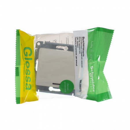 Выключатель одноклавишный, с подсветкой, в рамку, схема 1а, бежевый Systeme Electric GSL000213