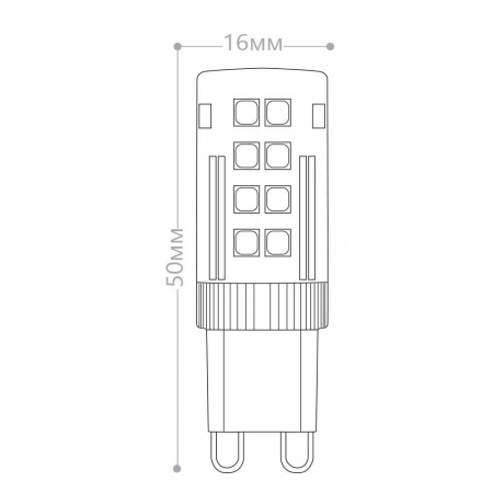 Лампа светодиодная LED 5вт 230в G9 белый капсульная FERON LB-432 25770